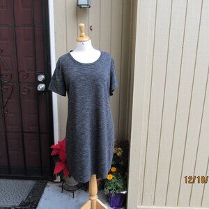 #720  WOMAN'S CHARCOAL GREY SHEATH DRESS BY 32* COOL  (SIZE XXL)